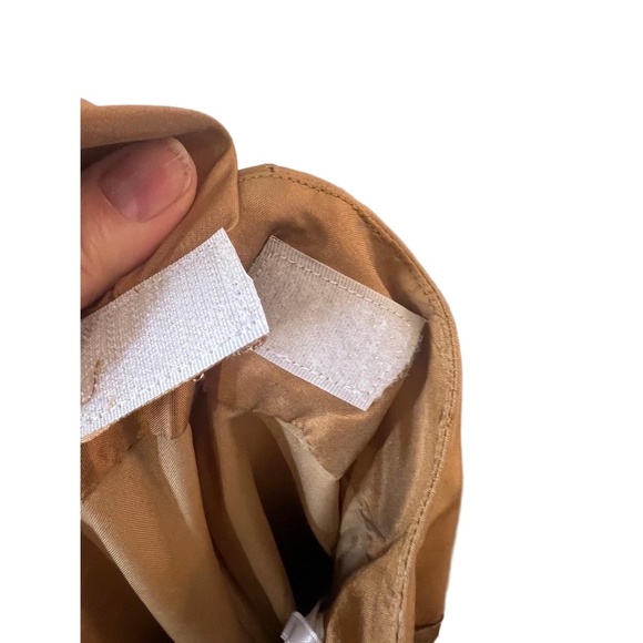 NWT Marisa Baratelli Gold Brown Strapless Convertible Silk Dress S152 Size 12 - Picture 3 of 10